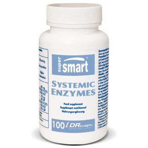 Supersmart - Systemic Enzymes - with Pancreatin, Bromelain & Lipase - Powerful Anti Inflammatory Supplement - Pain Relief - Speed & Boost Immune System | Non-GMO & Gluten Free - 100 DR Capsules