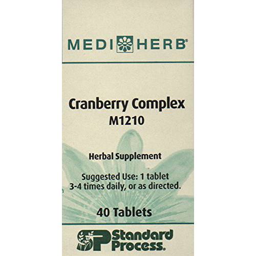 MEDIHERB Cranberry Complex -Encourage Healthy Urinary Tract Function - Promote Healthy Flora in The Urinary Tract - Natural Ingredients - Organic Herbal Supplements - Made in The USA - 40 Tabs