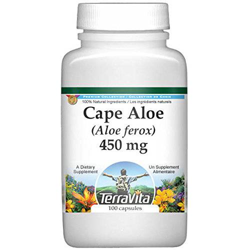 Cape Aloe (Aloe ferox) - 450 mg (100 Capsules, ZIN: 514685) - 2 Pack