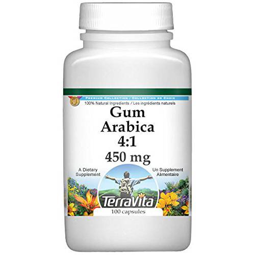 Gum Arabic (Acacia) 4:1-450 mg (100 Capsules, ZIN: 520432)