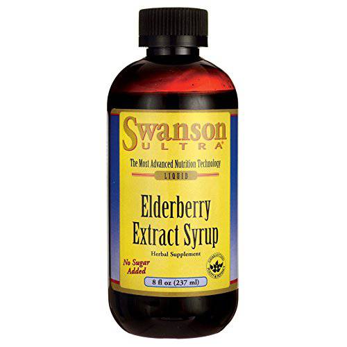 Swanson Elderberry Extract Syrup 8 fl Ounce (237 ml) Liquid