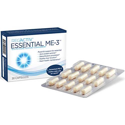 Reg’Activ Essential ME-3, 30 Capsules. A Glutathione-producing Probiotic That Delivers Glutathione to The Intestine for Efficient Guthatione Supplementation