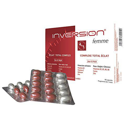 Inversion Femme Anti Aging Total Beauty an All in one Nutritional Anti-ageing Supplement for Skin, Hair, Nails and Your Figure 90 Capsules