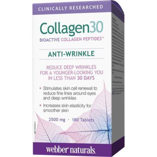 Webber Naturals Collagen30 Anti-Wrinkle 2500 mg, 180 Tablets