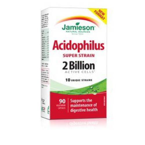 Jamieson Super Strain Acidophillus, 2 Billion Active Cells, 90 Vege caps