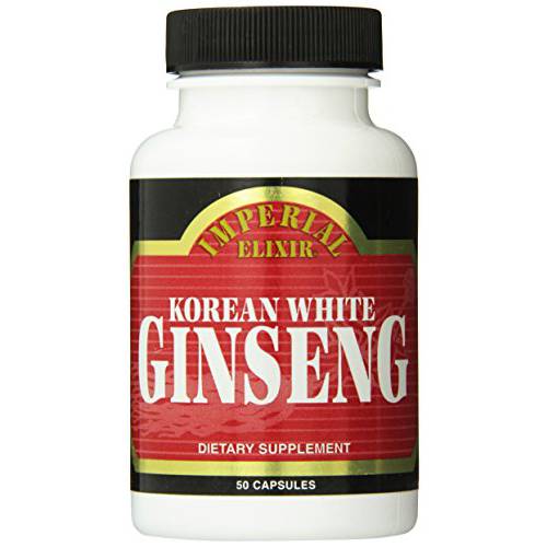 Imperial Elixir Korean White Ginseng, 500 Mg, 50 Count