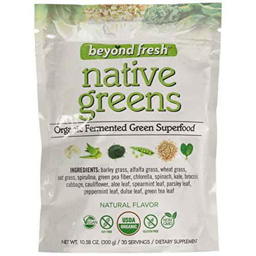 BEYOND FRESH Native Greens Organic Fermented Green Superfood Natural Flavor, 300 Gram