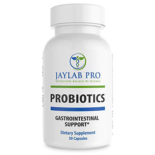 Jaylab Pro Prebiotic/Probiotics Supplement- 15 Billion CFU- Gluten Dairy Free - No Refrigeration – Best Digestive Health-Men & Women - Lactobacillus acidophilus- Bifidobacterium bifidum