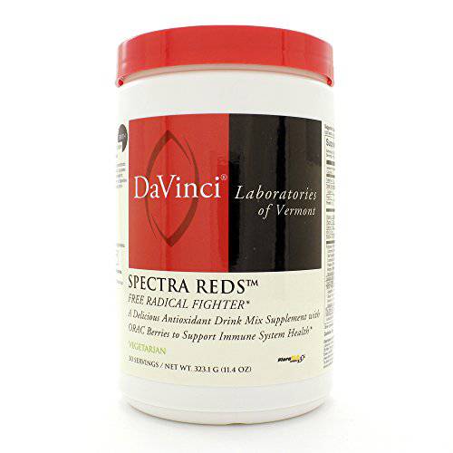 DaVinci Labs Spectra Reds - Drink Mix Supplement for Energy Support and Antioxidant Defense* - With Lutein, Stevia, Inositol, and Green Tea Extract - 324.9 g, 30 Servings