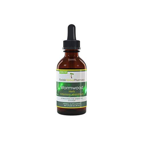 Florida Herbal Pharmacy, Alcohol - Free Wormwood (Artemisia Absinthium) Tincture / Extract 2 oz.