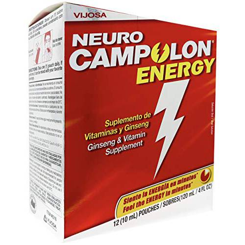 Vijosa Laboratorios Campolon Energy B Vitamin Pouches - Promotes Healthier Physical Energy and Mental Energy - 12 Pouches