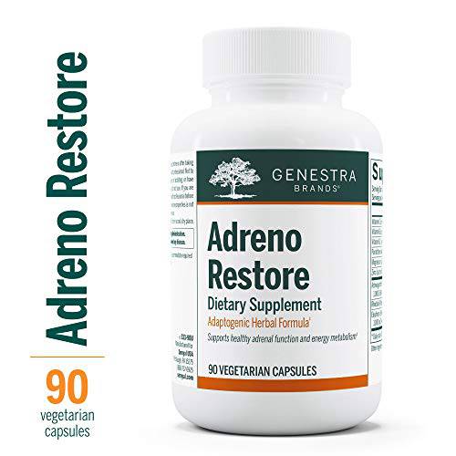 Genestra Brands Adreno Restore | Rhodiola, Eleuthero, and Ashwagandha Supplement | 90 Capsules