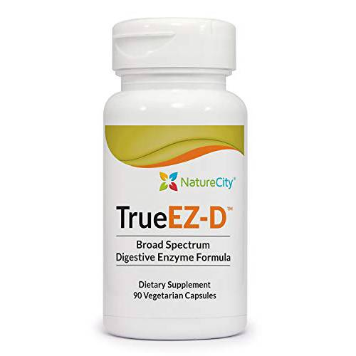 True-EZ-D Non-GMO Digestive Enzymes Supplement Amylase Lipase Lactase Maltase