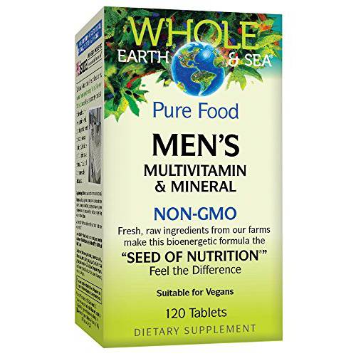 Whole Earth & Sea Mens l Multivitamin & Mineral Natural Factors 120 Tabs