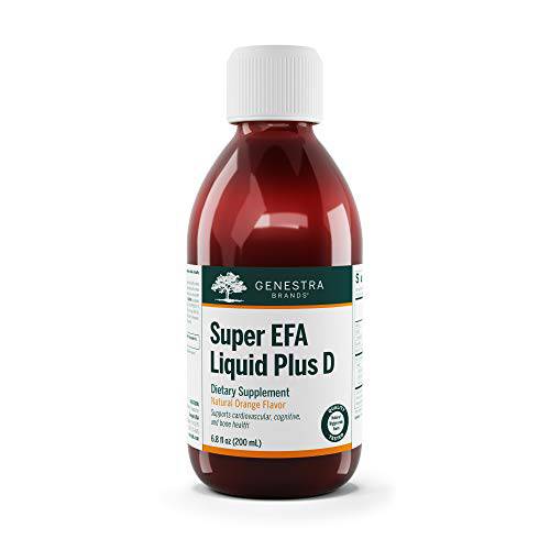 Genestra Brands Super EFA Liquid Plus D | Supports Optimal Bone and Cardiovascular Health | 6.8 fl. oz.