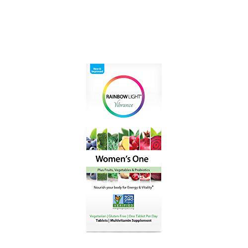 Rainbow Light Women’s One Multivitamin – High Potency with Vitamin C, D & Zinc for Immune Support, Non-GMO, Vegetarian – 60 Tablets