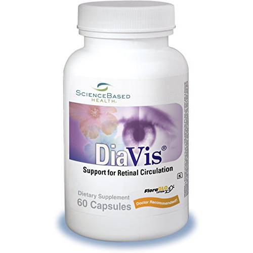DiaVis - Specialized Nutritional Supplement for Retinal Circulation - 60 Capsules