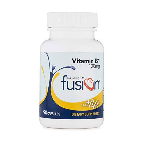 Bariatric Fusion Vitamin B1(Thiamine) for Bariatric Surgery Patients Including Gastric Bypass & Sleeve Gastrectomy, Easy to Swallow Capsule, 90 Count