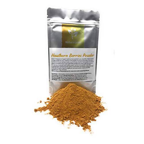 Whitethorn Hawthorn Berries Powder - Ingredients: 100% Hawthorn Berries (Crataegus) - Enjoy Hawthorn Powder In Smoothies, Shakes Or Juices - Water-soluble - Net Weight: 1.76oz / 50g