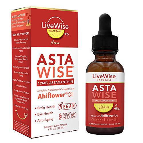 Asta Wise - 12mg Astaxanthin - Premium Antioxidant - Supports Eyes, Joints, & Skin