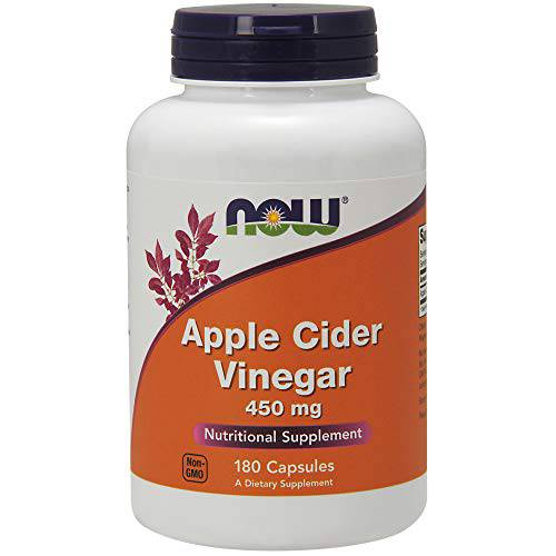 Now Foods - Apple Cider Vinegar 450 mg 180 Capsules (Pack of 3), 540 Count total