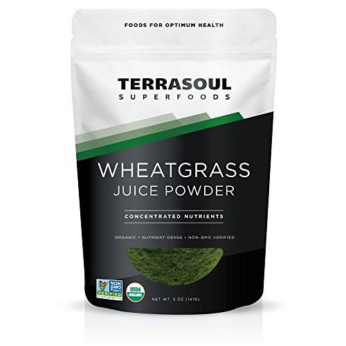 Terrasoul Superfoods Organic Wheat Grass Juice Powder, 20 Ounces - USA Grown