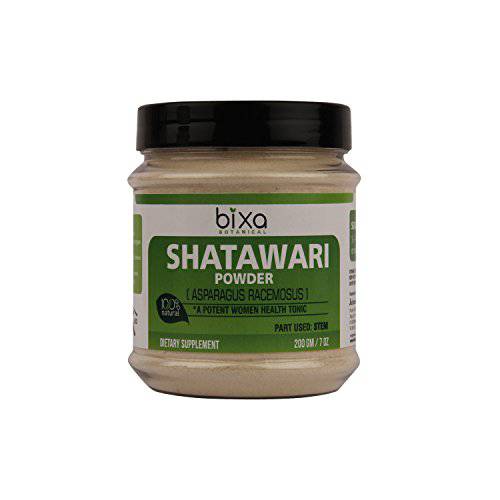 Shatavari Powder (Asparagus Racemosus) | for Breastfeeding Natural Women Health Tonic | Herbal Supplement Females | (200g / 7 Oz) | Uterine Tonic | Promotes Strength | Non GMO | Gluten Free