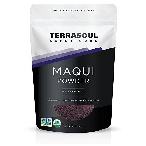 Terrasoul Superfoods Organic Maqui Berry Powder, 1 Lb (4 Pack)