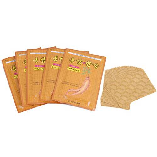 Korean Red Ginseng Pain Relief Patch Saponin Health Pads-Pack of 5(100EA)
