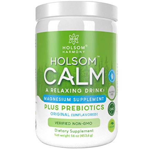 Calm Magnesium Powder, Anti Stress Supplement with Prebiotics (UNFLAVORED)