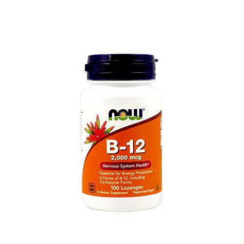 Now Foods B-12 2000mcg, 100-Count (Pack of 2)