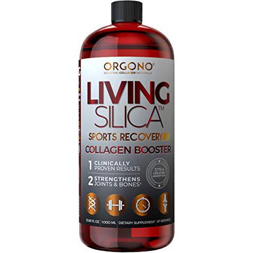 Living Silica Sports Recovery | Vegan Joint Recovery | Pre & Post Workout Recovery Supplement | Supports Tendon, Ligament and Cartilage Health, Energy and Endurance.