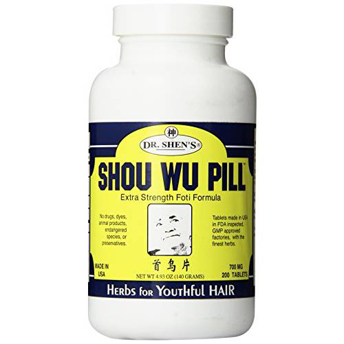 Dr. Shen’s Shou Wu Pill (200 Tablets - one Month Supply)