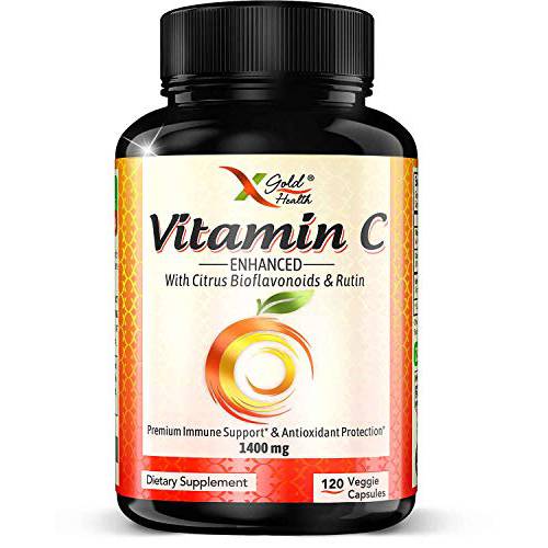 Vitamin C with Bioflavonoids - Vitamin C and Bioflavonoid Formula - Plus Hesperidin & Rutin 120 Vegetarian Capsules