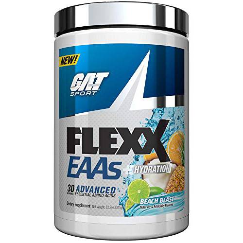 GAT Sport Flexx EAAs + Hydration, Advanced Essential Amino Acids, 30 Servings (Beach Blast)