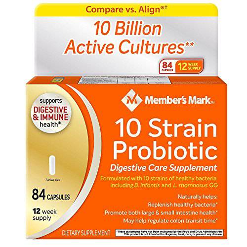 Member’s Mark 5x Probiotic Digestive Care Supplement - 2/42ct. Bottles