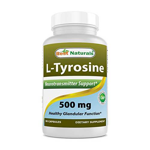 Best Naturals L-Tyrosine 500 mg 90 Capsules (90 Count (Pack of 1))