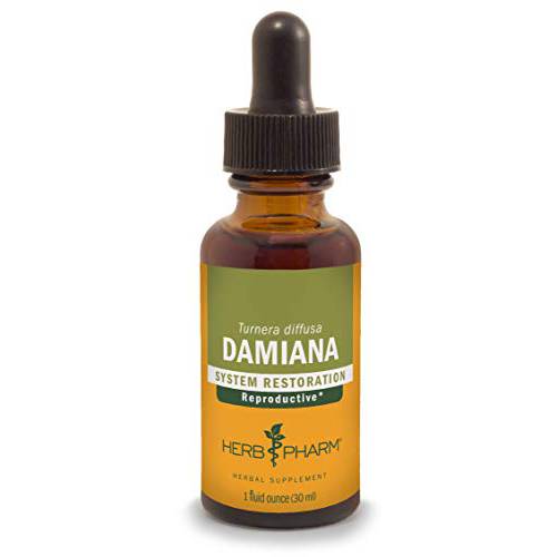 Herb Pharm Damiana Extract for Reproductive System Support, 1 Fl Oz