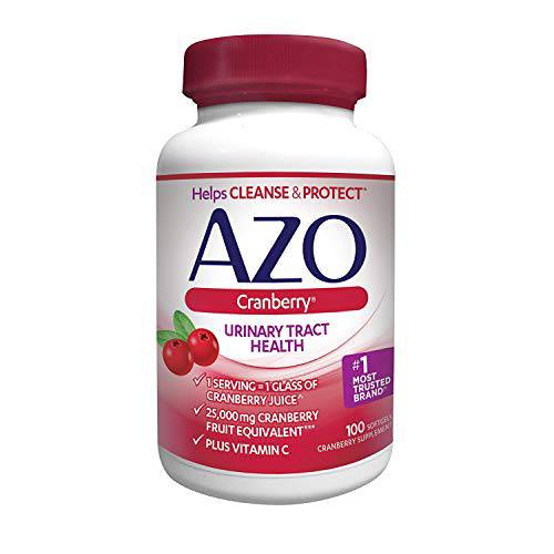 AZO Cranberry, Maximum Strength, Softgels 100 ea (Pack of 4)