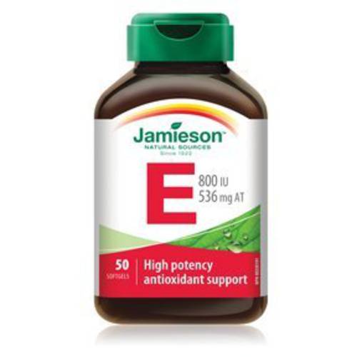 Jamieson Vitamin E 800 IU, 50 softgels