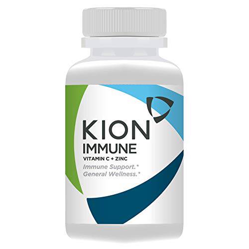 Kion Immune | Immune Support and General Wellness | 500 mg Vitamin C (Ascorbic Acid) and 10 mg Zinc | 120 Servings