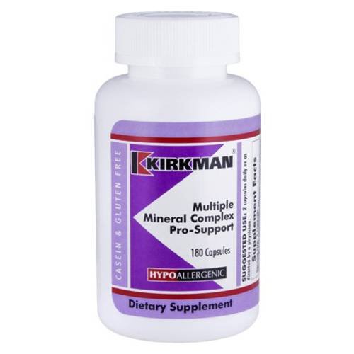 Kirkman Multiple Mineral Complex Pro-Support - Hypoallergenic | 180 Vegetarian Capsules | Minerals