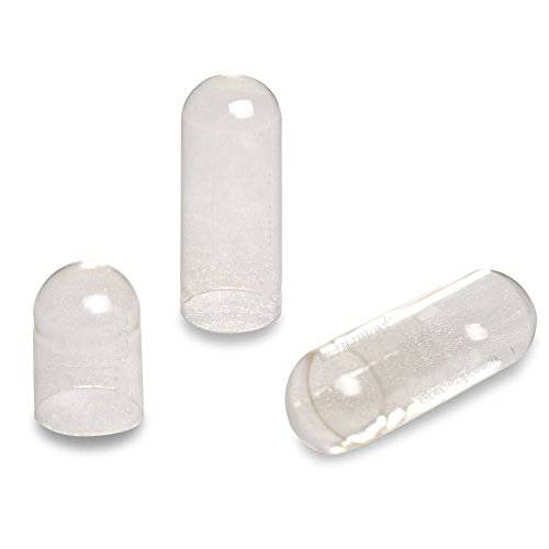PurecapsUSA – Empty Clear Gelatin Pill Capsules - Fast Dissolving and Easily Digestible - Preservative Free with Natural Ingredients - (1,000 Separated Capsules) - Size 5