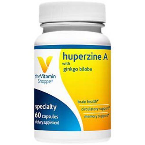Huperzine A with Ginkgo Biloba Supports Brain Memory Health (60 Capsules)