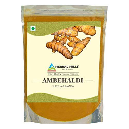 Herbal Hills Ambehaldi Powder (Turmeric Powder/Amba Haldi/Curcuma amada/curcuma longa/turmeric curcumin) | 16 Oz (454 GMS) | Supports Blood Purification