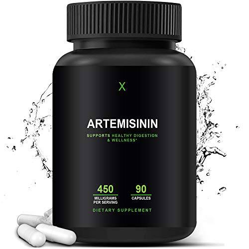Artemisinin 450 mg - Supports Healthy Aging, Digestion, and Immunity - USA Third Party Tested - Vegan, Non-GMO - Artemisia Annua Supplement - Sweet Wormwood Extract - Easy to Swallow Capsules, HumanX