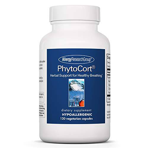 Allergy Research Group - PhytoCort - Healthy Breathing, Immune - Licorice, Reishi - 120 Vegetarian Capsules