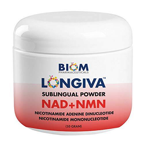 Biom NAD+NMN 2-in-1 NAD Sublingual Powder. Synergistic Formulation Nicotinamide Adenine Dinucleotide+Nicotinamide Mononucleotide, Mitochondrial Regeneration, Sirtuin Activation, Cellular Energy