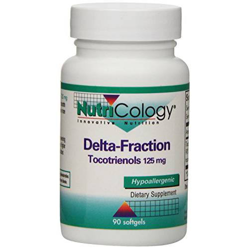 NutriCology Delta-Fraction Tocotrienols 125 mg - Vitamin E, Heart/Brain - 90 Softgels