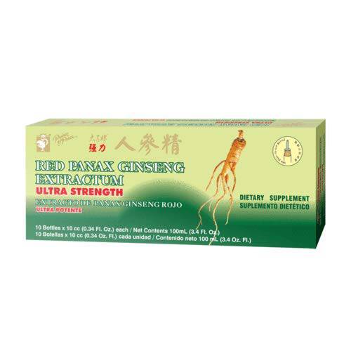 Prince of Peace Red Panax Ginseng Extractum Ultra Strength  3.4 oz - 10 Bottles